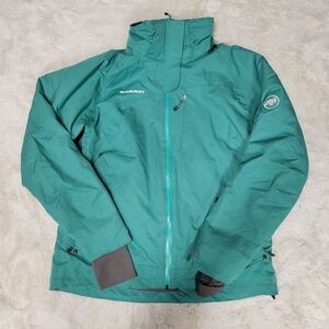 Mammut Stony HS Thermo Ski Jacket Blue Green Womens Size L